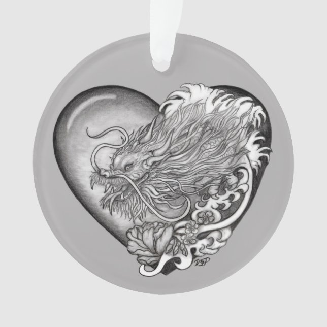 Dragon Heart Ornament (Front)