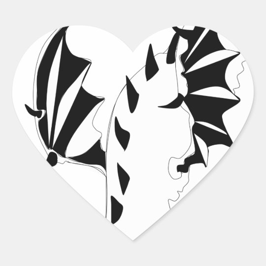 dragon heart sticker