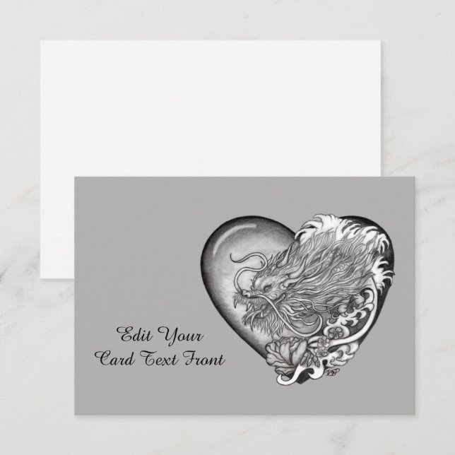 Dragon Heart Thank You Card (Front/Back)