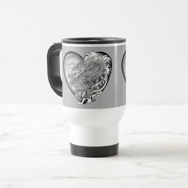 Dragon Heart Travel Mug (Front Left)
