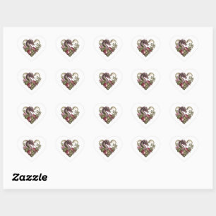 Dragon Heart Valentine Envelope Sticker