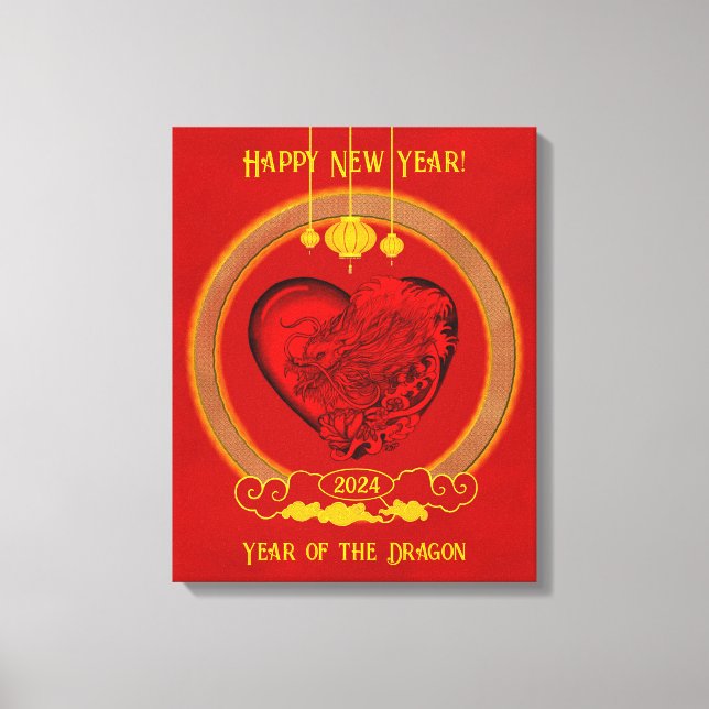 Dragon Heart , Year of the Dragon Canvas Print (Front)