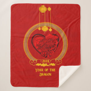 Dragon Heart , Year of the Dragon Sherpa Blanket