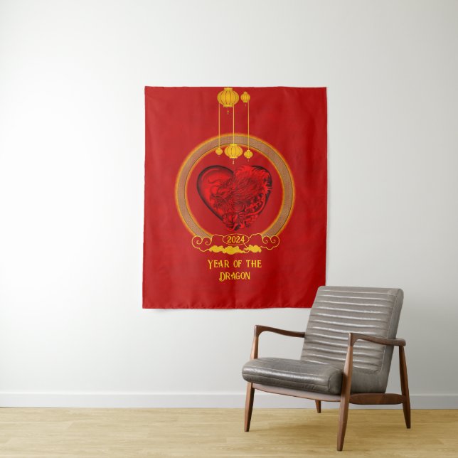 Dragon Heart , Year of the Dragon Tapestry (In Situ)