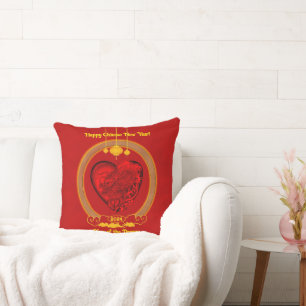 Dragon Heart , Year of the Dragon Throw Pillow