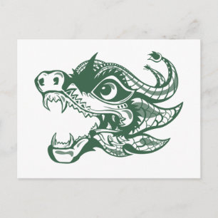dragon holiday postcard