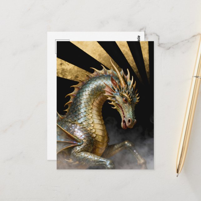 Dragon Horse Postcard (Front/Back In Situ)