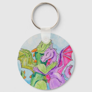 Dragon Hug Keychain