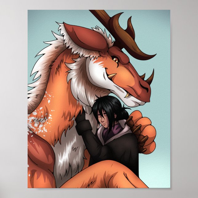Dragon Hug Poster (Front)