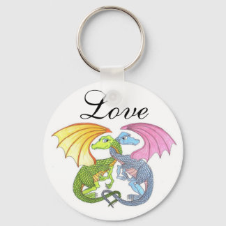 Dragon Hugs Keychain