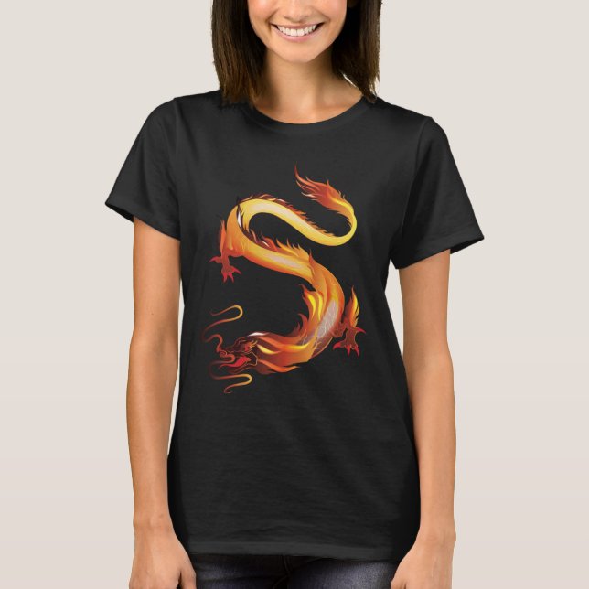 Dragon I Fire Dragon I Children Dragon Fantasy Uni T-Shirt (Front)