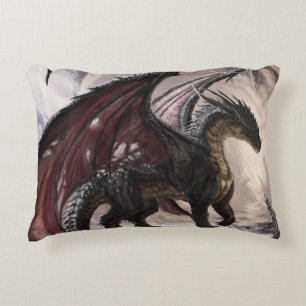 Dragon In Cave Accent Pillow