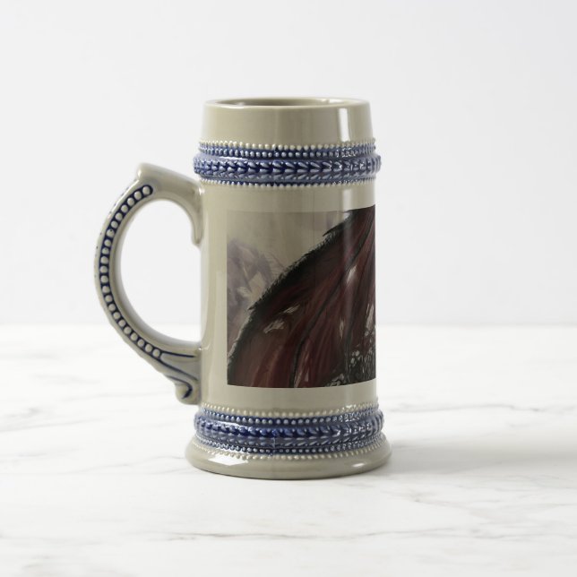 Dragon In Cave Beer Stein (Left)