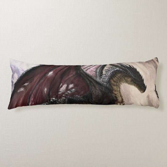 Dragon In Cave Body Pillow (Front)