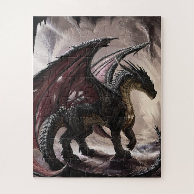 Dragon In Cave Jigsaw Puzzle (Vertical)