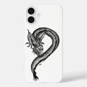 Dragon in Tattoo Style iPhone 16 Plus Case