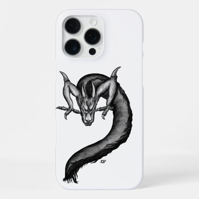 Dragon in Tattoo Style iPhone Case (Back)