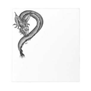 Dragon in Tattoo Style Notepad