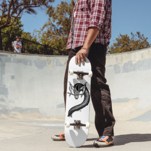 Dragon in Tattoo Style Skateboard