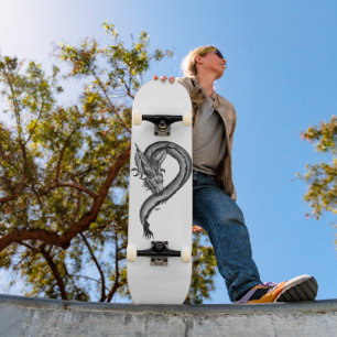 Dragon in Tattoo Style Skateboard
