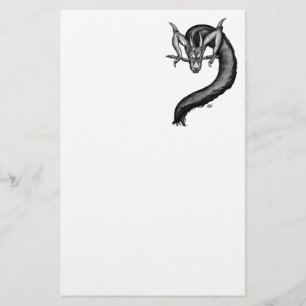 Dragon in Tattoo Style Stationery