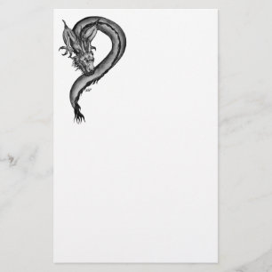 Dragon in Tattoo Style Stationery
