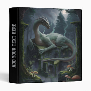 Dragon in the Deep Forest Personalized             Binder
