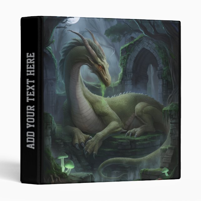 Dragon in the Deep Forest Personalized             Binder (Front/Spine)