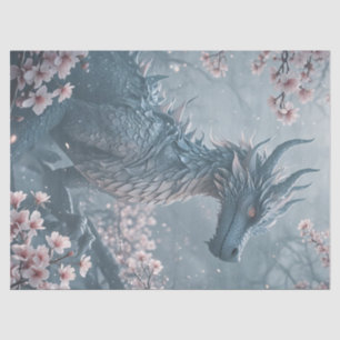 Dragon in the garden tissue paper