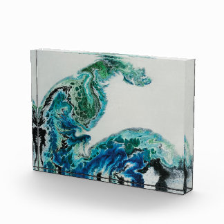 Dragon in the Waves – Abstract Ocean  Photo Block