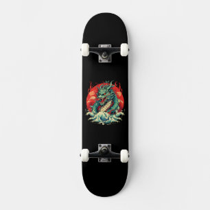 Dragon in The Waves Skateboard