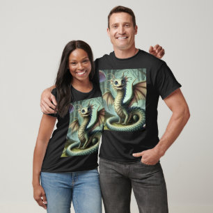 Dragon Jabberwocky Cute Fantasy Creature Art T-Shirt
