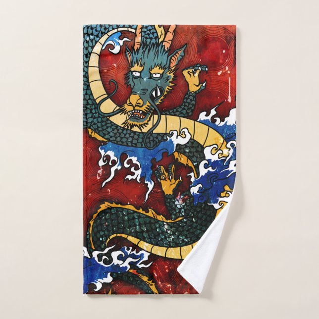 Dragon japonais (Serviette à main)