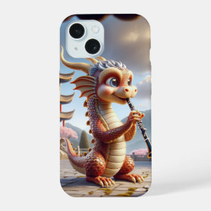 Dragon jouant coque iphone clarinette