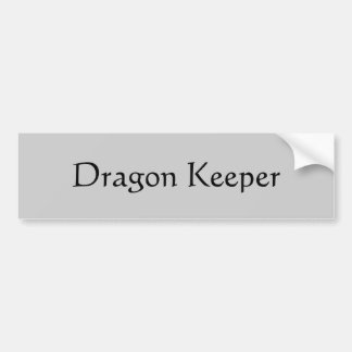 Dragon Keeper Bumper Sticker
