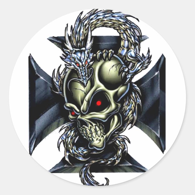 Dragon Keeper Classic Round Sticker (Front)