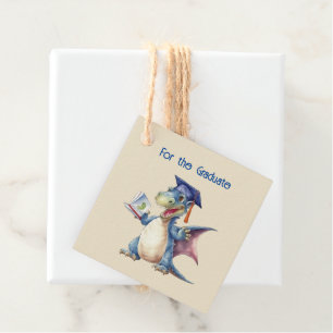 Dragon Kindergarten Graduate Square Favour Tags