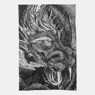 Dragon kitchen towel