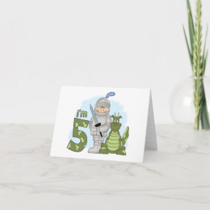 Dragon Knight 5th Birthday Fill-in Invitation