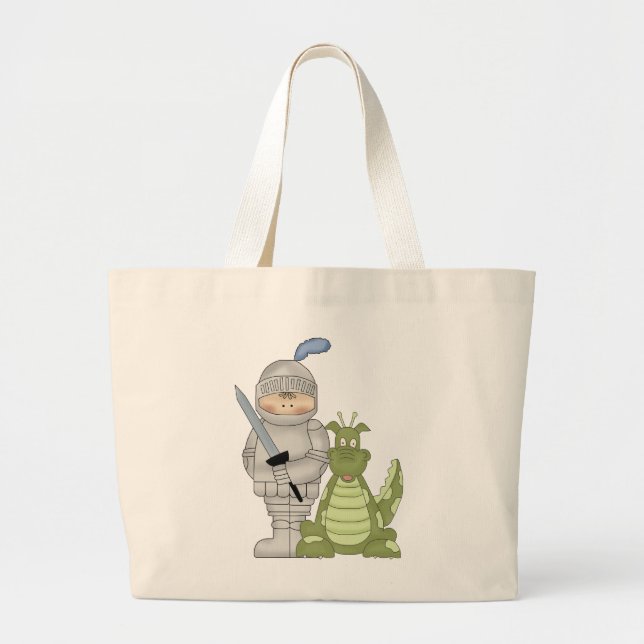 Dragon Knight Large Tote Bag (Front)