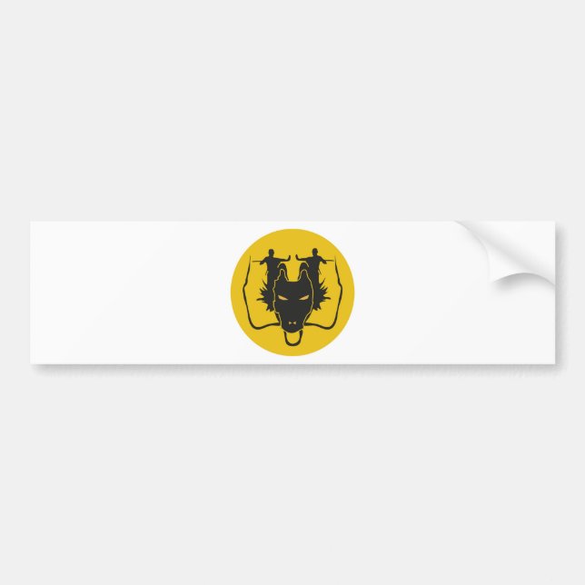Dragon Kung fu Bumper Sticker (Front)