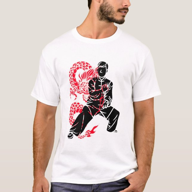 Dragon Kung Fu Fighter T-Shirt (Front)