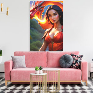 Dragon Lady Canvas Print