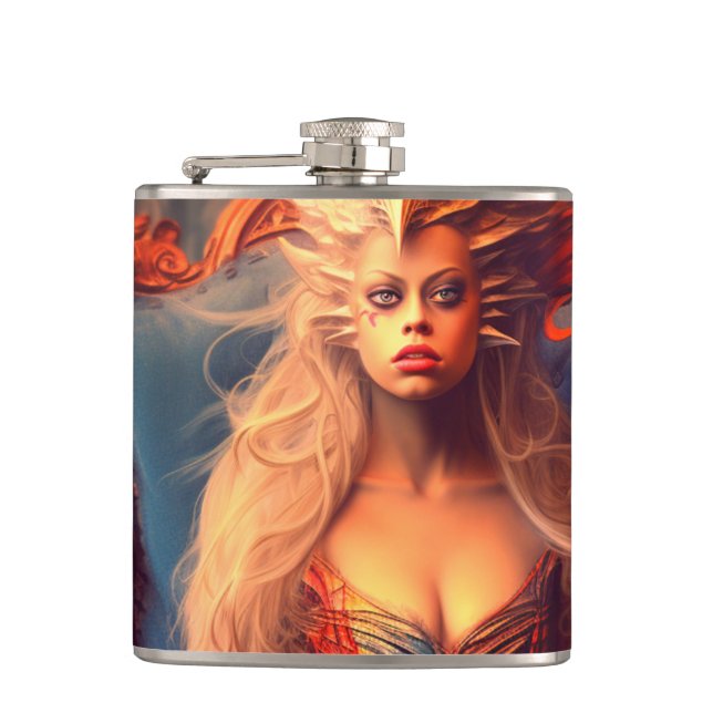 Dragon Lady Hip Flask (Front)