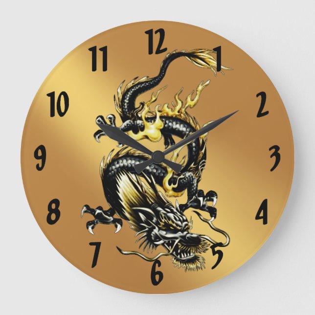 Dragon Large Clock (Front)