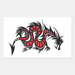 DRAGON LEATHER STICKER