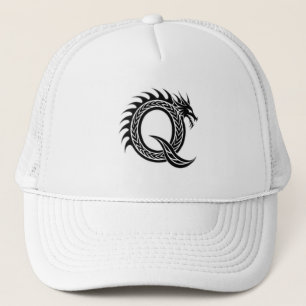 Dragon Letter Q – Unique Dragon Alphabet Design Trucker Hat