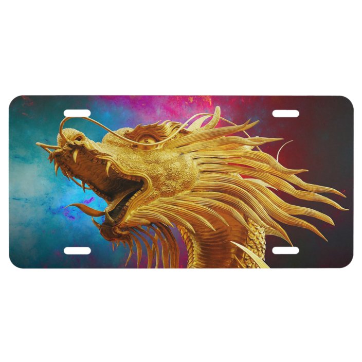 Dragon License Plate Zazzle.ca