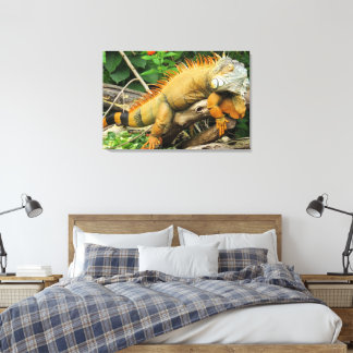 Dragon lizard canvas print