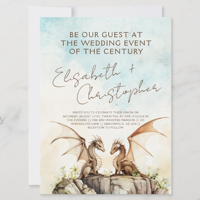 Dragon Love Invitation (Front)